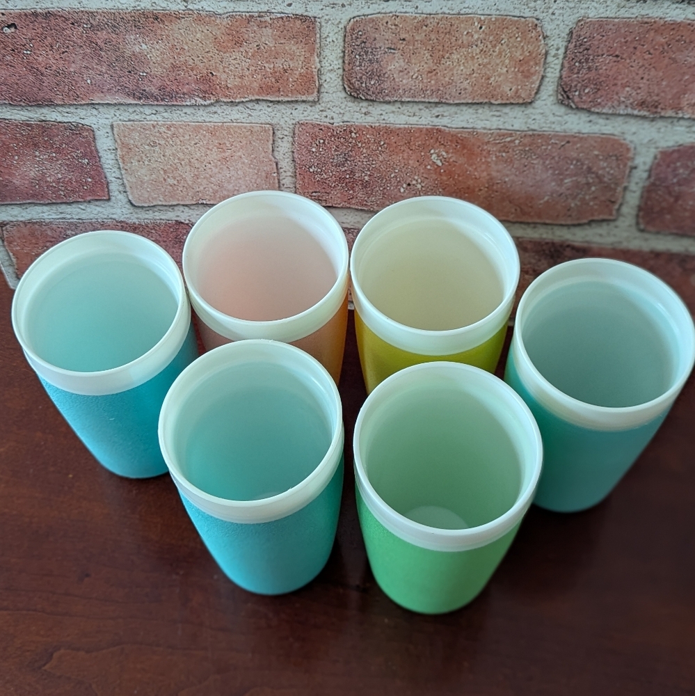 BOLERO Vintage Therm-O-Ware Set of 6 Tumblers 10 Ounce  Drinking Cups - Picture 5 of 5